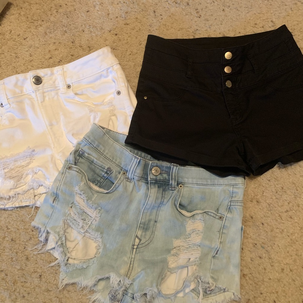 Express, American Eagle, Refugee shorts